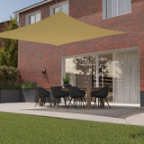Kopu® Schaduwdoek 4x4m Vierkant Waterdicht 230 gram Zonnedoek - Creme