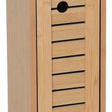 Toiletrolhouder met Toiletroldispenser Trinidad - 18x18x75 cm - Bruin