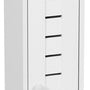 Toiletrolhouder met toiletroldispenser Santorini - 18x18x75 cm - Wit