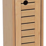 Toiletrolhouder met Toiletroldispenser Trinidad - 18x18x75 cm - Bruin