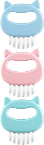 Kattenmassageborstel set - 3 Stuks – Massage voor Katten, Hamsters, Cavia – Kattenkam