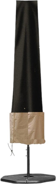 Parasolhoes - Zwart-Bruin - 240 cm x 55 cm - Parasolhoes Staande Parasol - Max. 3.5 meter