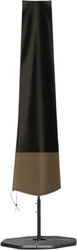 Parasolhoes - Zwart-Bruin - 240 cm x 55 cm - Parasolhoes Staande Parasol - Max. 3.5 meter