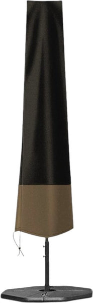 Parasolhoes - Zwart-Bruin - 240 cm x 55 cm - Parasolhoes Staande Parasol - Max. 3.5 meter