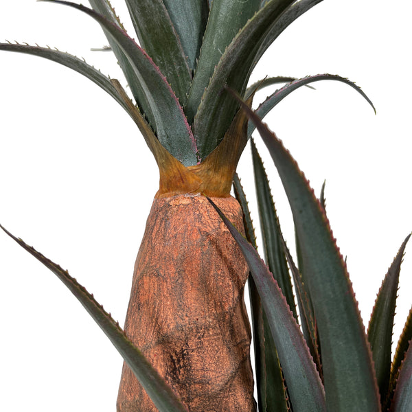 Kopu® Kunstplant Agave 80 cm in zwarte Pot - 2 stammen - Nepplant