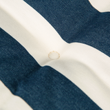 Kopu® Mila Navy Blue 120 cm - Hoogwaardig Bankkussen - Gestreept