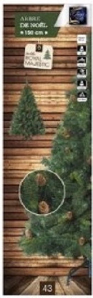 4Goodz kunstkerstboom Royal Majestic Spar met Dennenappels