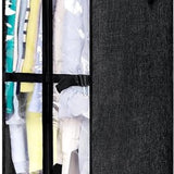Kledinghoes met Hanger – Opvouwbare Kleding Organizer – Kleding Opbergzak met Rits & Venster – Kleding Transporthoes – Geschikt voor Verhuizen & Reizen – 127 x 60 x 25 cm – Zwart