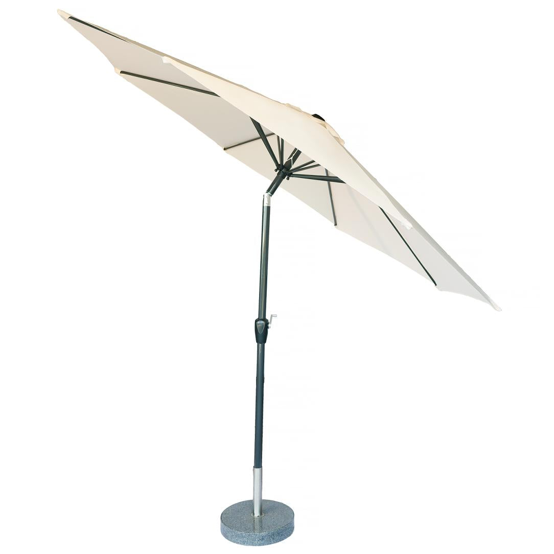 Kopu® ronde stokparasol 300 cm Calma met hoes - Naturel