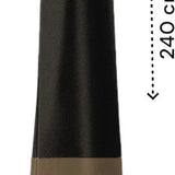 Parasolhoes - Zwart-Bruin - 240 cm x 55 cm - Parasolhoes Staande Parasol - Max. 3.5 meter