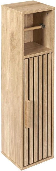 Toiletrolhouder/Reserverolhouder Klaus staand hout - Bruin