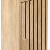 Toiletrolhouder met Reserverolhouder Klaus wc kastje staand Hout