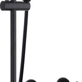 Luzzo® Flower Black Doucheset Thermostaatkraan met Glijstang - Zwart