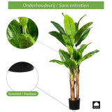 Kopu Kunstplant Bananenplant 150 cm met 21 Bladeren - Nepplant