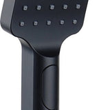 Luzzo® Square Complete Hand Doucheset Waterbesparend - Douchekop, slang en Wandhouder - Zwart