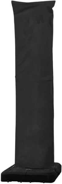 Parasolhoes Zweefparasol Waterafstotend 250 x 55 cm – Parasol Beschermhoes met Rits, Stok & Trekkoord – UV-bestendige Hoes voor Staande en Zweefparasol – Weerbestendige Tuinmeubel Bescherming Zwart