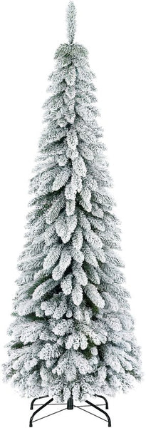 Kunstkerstboom Smal met Sneeuw - 180 cm - Ø74 cm