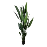 Kopu® Kunstplant Canna 210 cm 32 bladeren - in zwarte pot - Bloemriet