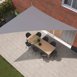 Kopu® Schaduwdoek Driehoek 5x5x7,1 mtr 230 grams Waterdicht - Grijs