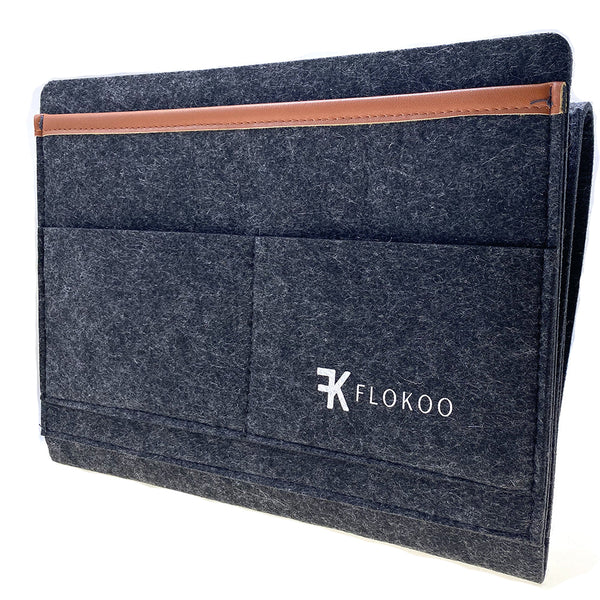 Bedside Pocket - Donker Grijs - Vilten Opbergzak voor Bed of Bank - Bedorganizer