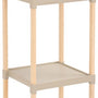 Fixwood Houten Modulaire Opbergrek – Massief Hout & Kunststof – Badkamerrek, Keukenrek of Plantenrek – 105 cm Hoog – Beige-Naturel
