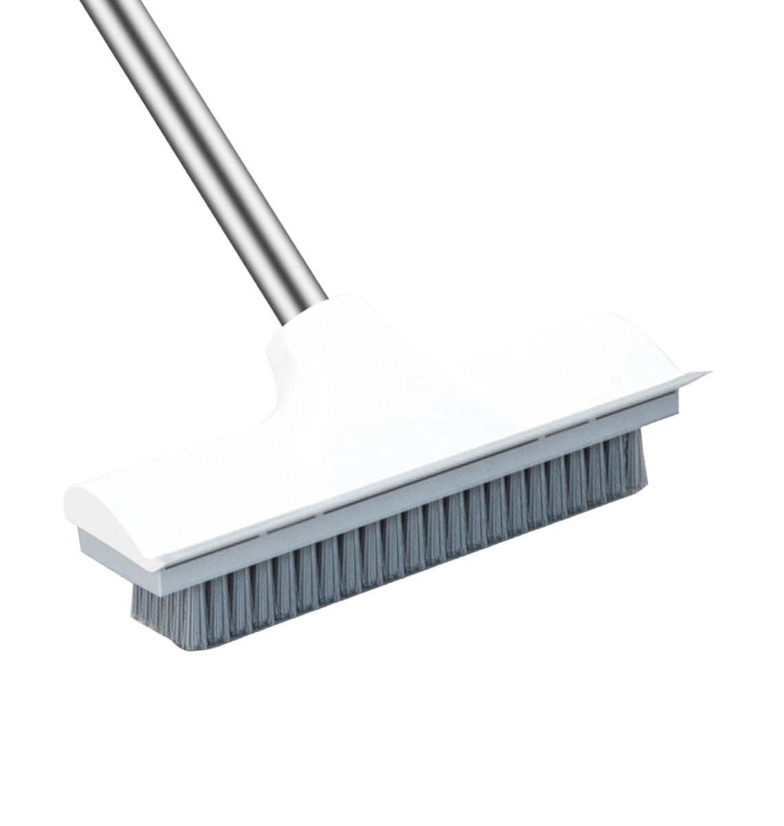 Schrobber 2 in 1 - Trekker douche - Schrobbezem - Luiwagen - Trekker - Schuurborstel - Badkamer borstel vloertrekker met steel schrobborstel - Bezem - vloerwisser badkamer - Schrobborstel Met telescopische steel
