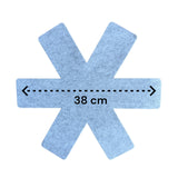 Pannenbeschermer - 2 Stuks - 38 cm en 30 cm - Vilt - Grijs - Optimale Bescherming van je Pannen - Panbeschermer - Onderzetter