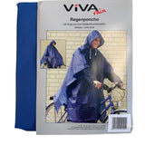 Regenponcho - Blauw -  One size fits all - Fietsponcho - Wanderlponcho - Regenpak - Regenjas