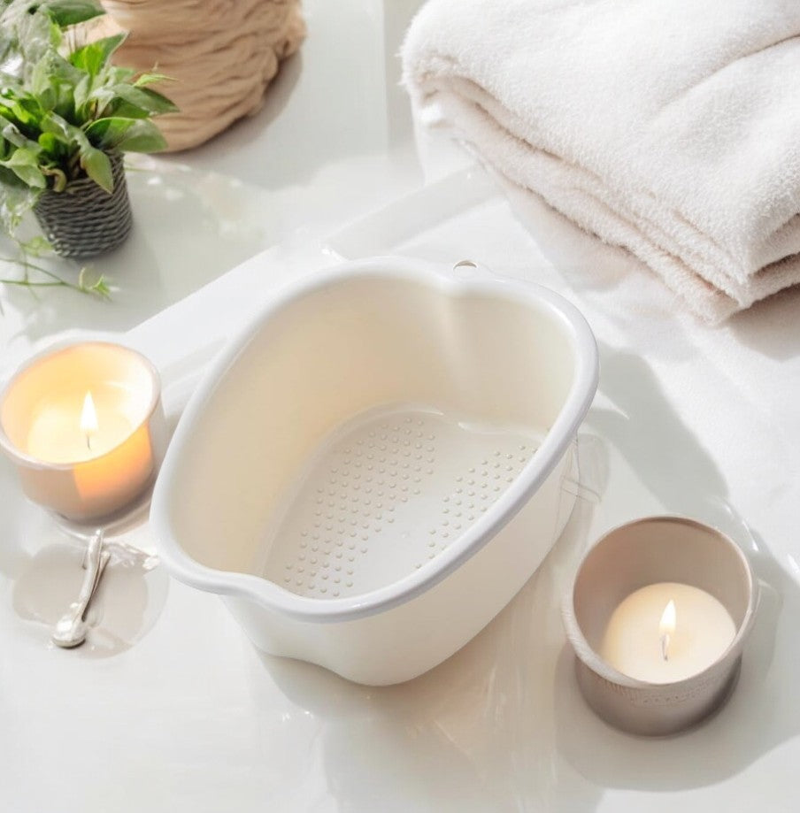 Voetbad - Wit - 37 x 33 x 15 CM - Voetenbad - Massagebad - Ontspanning