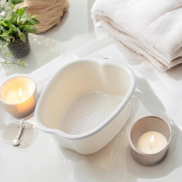 Voetbad - Wit - 37 x 33 x 15 CM - Voetenbad - Massagebad - Ontspanning