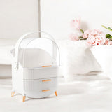 Make up organizer - Wit - 36,5 x 28,2 cm - Opbergdoos - Make up koffer - Skincare organizer
