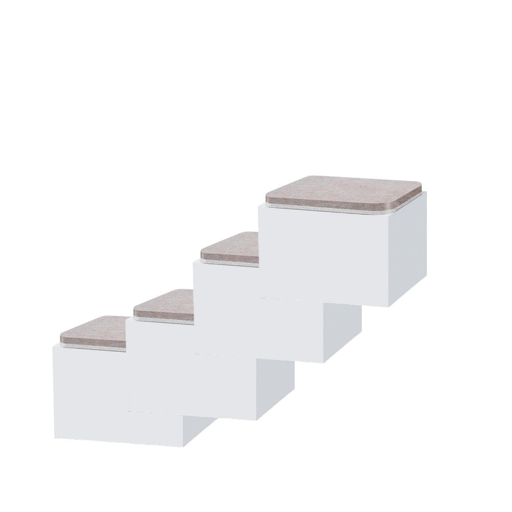 Meubelverhogers Vierkant - Wit - Bedverhogers - Tafelverhogers - Table raisers - 8 x 8 x 5,1 cm