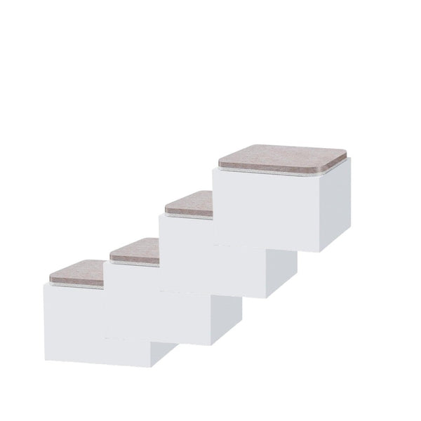 Meubelverhogers Vierkant - Wit - Bedverhogers - Tafelverhogers - Table raisers - 8 x 8 x 5,1 cm