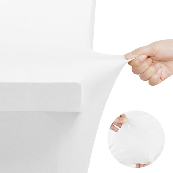 Rechthoekige Tafelhoes Stretch – 180 x 75 x 75 cm – Elastisch & Strak – Wasbaar – Wit – Voor Feesten, Beurzen & Evenementen (kopie)