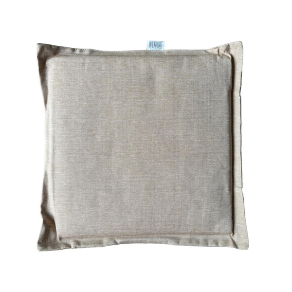 Zitkussen Stoel - Beige - 40 cm x 40 cm x 2 cm - Geschikt voor Binnen en Buiten - Waterafstotend Materiaal - Kussentje - Stoelkussen