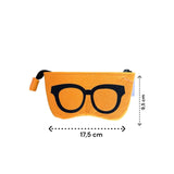 Brillenetui - Oranje - Vilt - Brillen etui - Bril Beschermer - Brillendoos - Brillenkoker - Brillenhoes