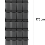 Schoenenkast Hangend - Schoenenzak 30 vakken - Opbergen van Schoenen aan Deur - Schoenenzak Zwart - Oplossing voor rondslingerende schoenen - Hoogwaardige Schoenenkast