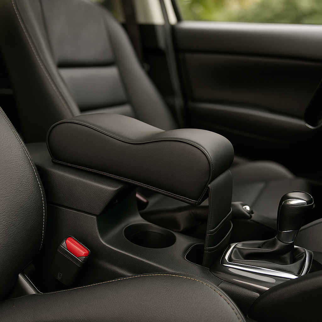 Armsteunkussen voor in de Auto – Zwart - Universeel - Middenarmsteun kussen