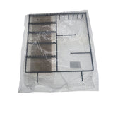 Sieradenhouder Zwart met Houten Bodem – Organizer voor Kettingen, Oorbellen en Armbanden – Met Haakjes, Gaatjes en Opbergvakjes – 36,8 x 29 cm