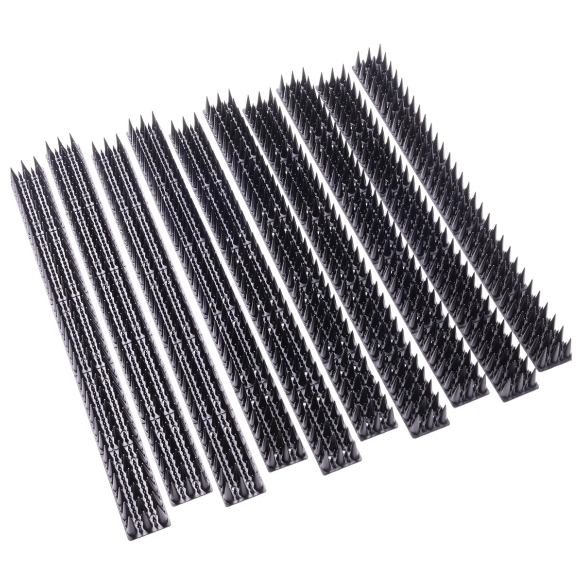 Antiklimstrips - 5 meter (10x 50 cm) - Zwart - Duivenpinnen - Duivenverjager - Vogelverjager - Kattenverjager - Kattenschrik - Vogelwering - Vogelpinnen