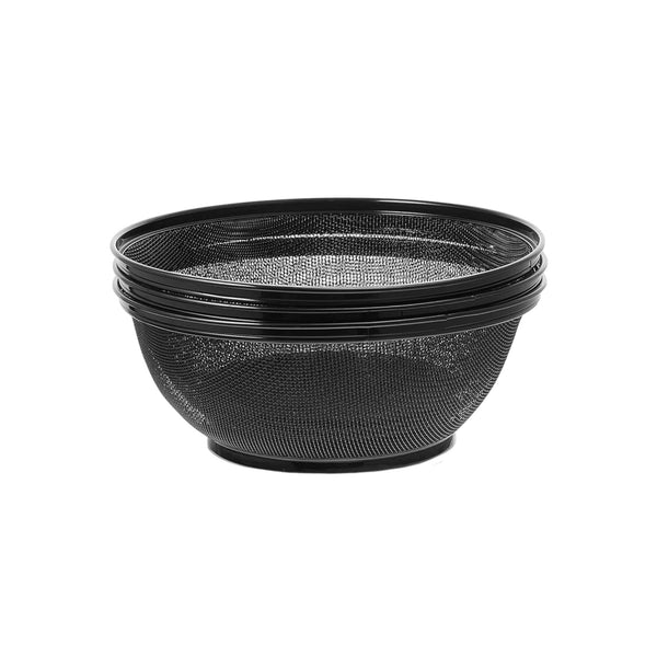 Fruitmand met Vliegenkap - Zwart - Diameter: 22,5 cm - Fruitopbegrer - Zwarte Fruitmand