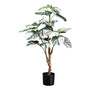 Kopu® Kunstplant Monstera Variegata 80 cm - 21 bladeren - Gatenplant