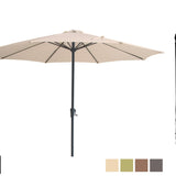 Kopu® Madrid 350 cm Grote Parasol Rond met Beschermhoes - Creme