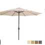 Kopu® Madrid 350 cm Grote Parasol Rond met Beschermhoes - Creme
