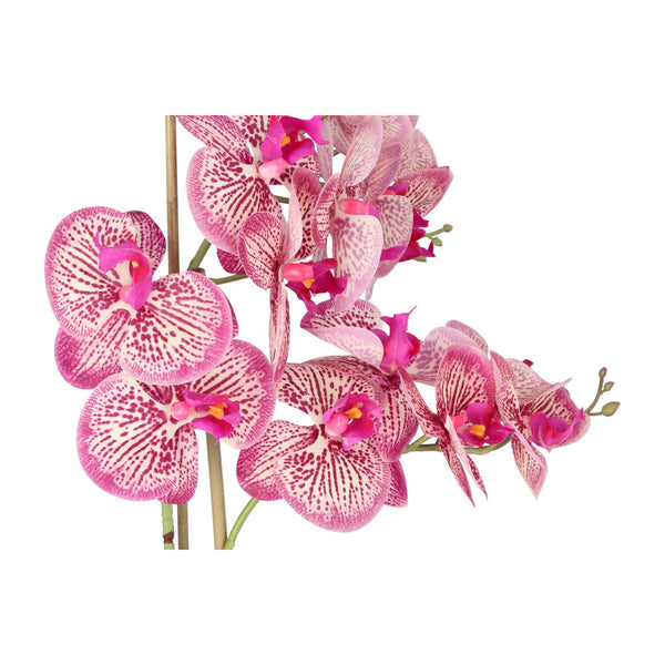 Kopu® Kunstbloem Orchidee 60 cm Roze -  cement Sierpot - Phalenopsis