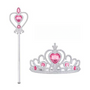 Prinsessen Accessoireset: Kroon met Toverstaf - Roze