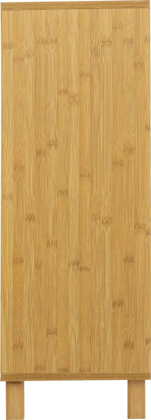 Sicela Wastafelonderkast met Uitsparing - 28x60x80 cm - Wastafelmeubel Bamboe