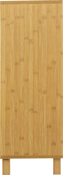 Sicela Wastafelonderkast met Uitsparing - 28x60x80 cm - Wastafelmeubel Bamboe