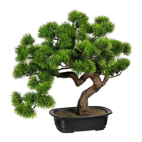 Kopu® Kunstplant Bonsai 40 cm Pijnboom met zwarte Pot - Bonsai boompje