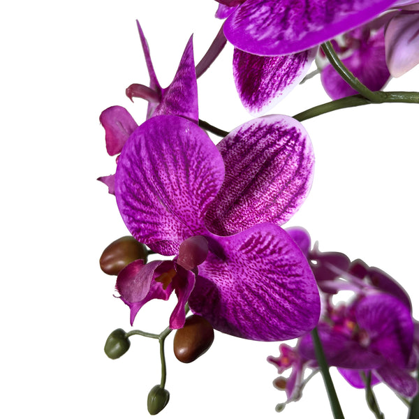 Kopu® Kunstplant Orchidee 160 cm Roze in Hoge Bloempot - Phalaenopsis